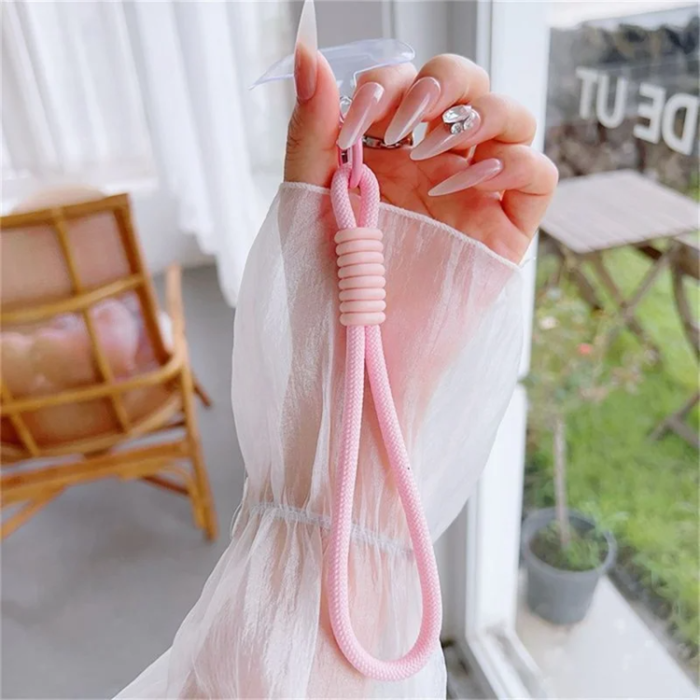 A-One Brand - iPhone 16 Pro Mobilskal MagSafe Lens Kickstand med Handrem - Rosa