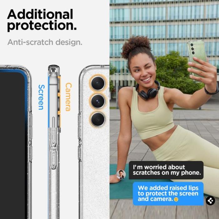 Spigen - Spigen Galaxy A54 5G Mobiskal Liquid Crystal - Glitter