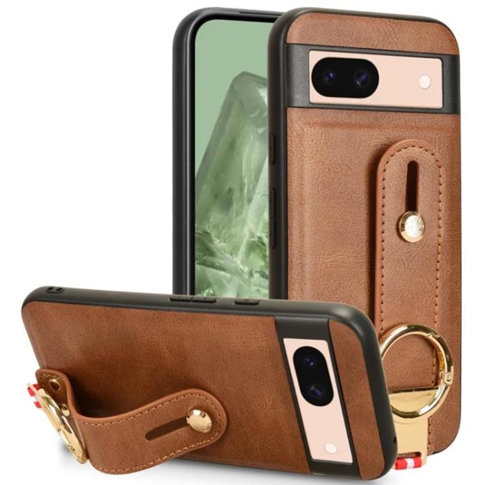 Taltech - Google Pixel 8A Halsbandsskal Ringhållare - Brun