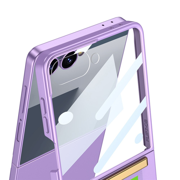 GKK - GKK Galaxy Z Flip 7 Mobilskal med Handledsrem och Skärmskydd