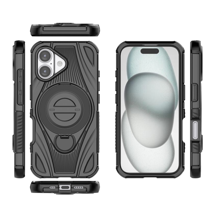 A-One Brand - iPhone 17 Mobilskal MagSafe Magnetic Kickstand - Svart