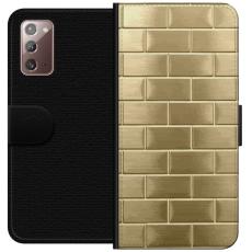 iSecrets - Pl&aring;nboksfodral till Samsung Galaxy Note20 med Gyllene Murstenar