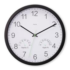 Hama - HAMA V&auml;ggklocka Santorini Svart Diameter 30 Cm