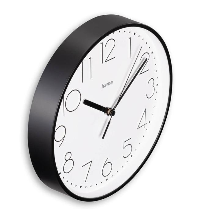 Hama - HAMA Väggklocka Salina Diameter 22cm Svart