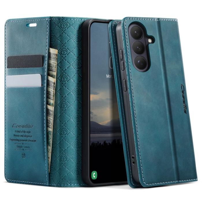 Caseme - CaseMe Plånboksfodral för Samsung Galaxy S26 Konstläder RFID - Grön
