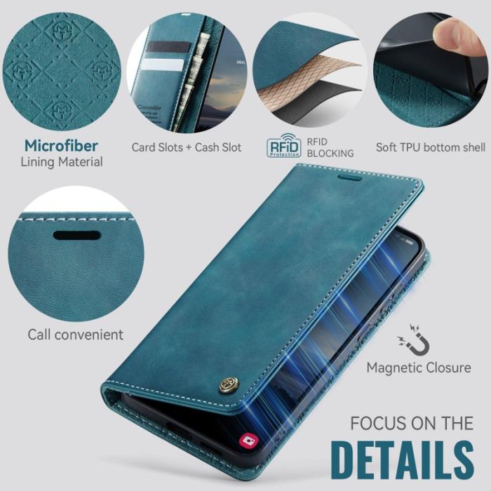 Caseme - CaseMe Plånboksfodral för Samsung Galaxy S26 Konstläder RFID - Grön