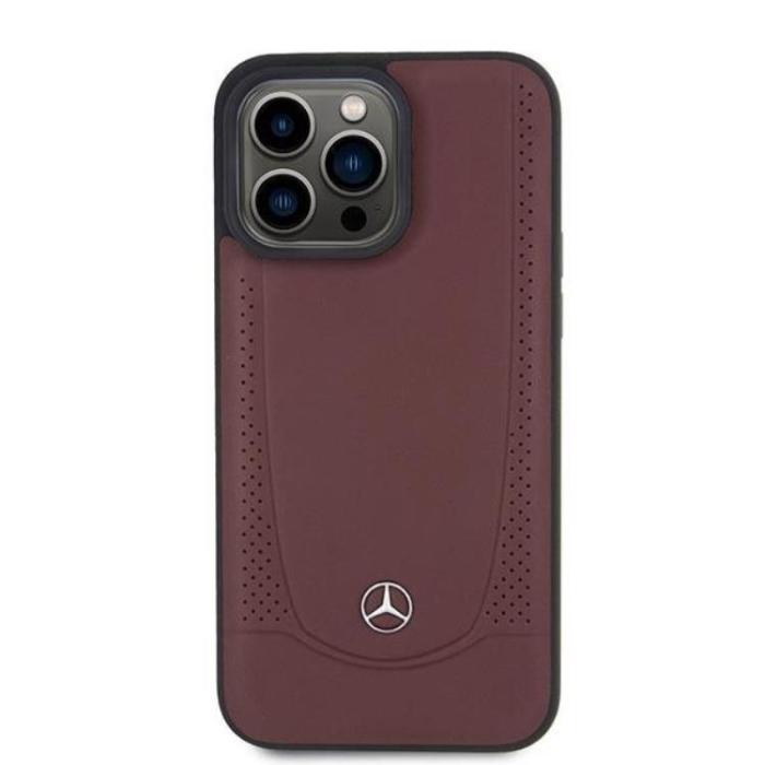 Mercedes - Mercedes iPhone 15 Pro Mobilskal Läder Urban - Röd