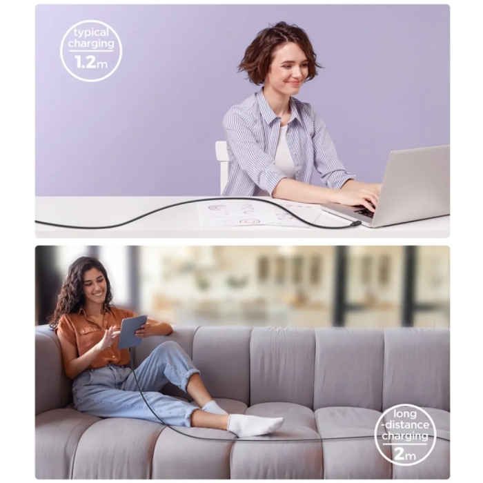 SiGN - SiGN USB-C till Lightning Kabel 2m 20W - Svart