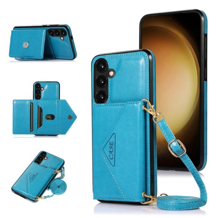 OEM - Mobilfodral för Samsung Galaxy S26 Konstläder + TPU - Blå