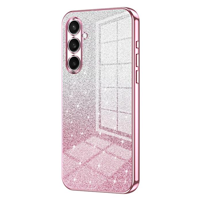 OEM - Mobilskal för Samsung Galaxy S26 Elektroplätering Glittrig TPU - Rosa
