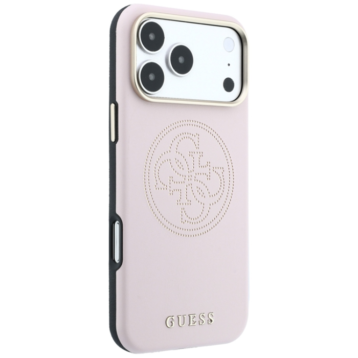 Guess - Guess Mobilskal För iPhone 18 Pro/iPhone 17 Pro Magsafe Perforated 4G Gold Logo