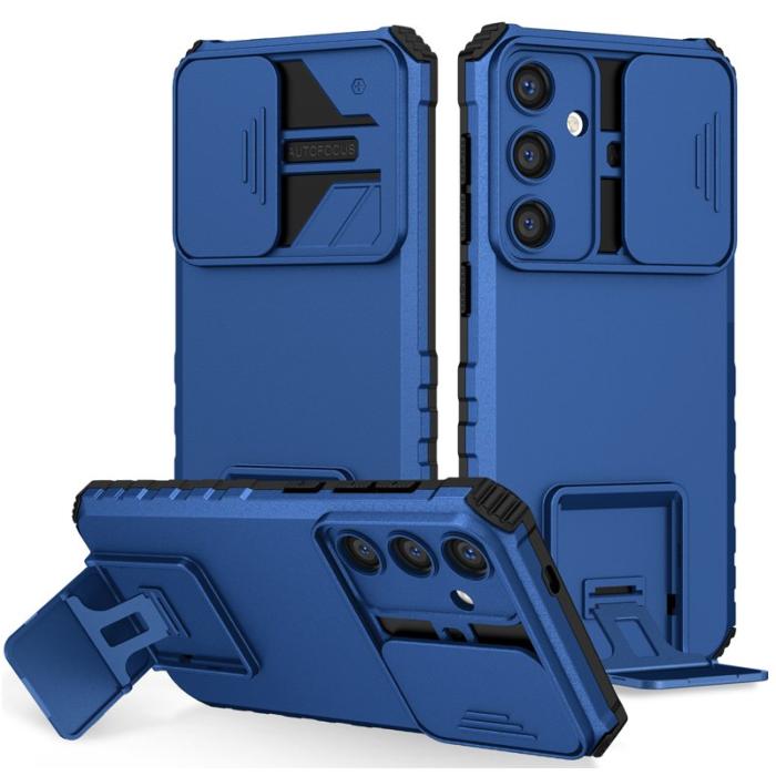 OEM - Mobilskal för Samsung Galaxy S26 Plus Kamera Skydd PC + TPU - Blå