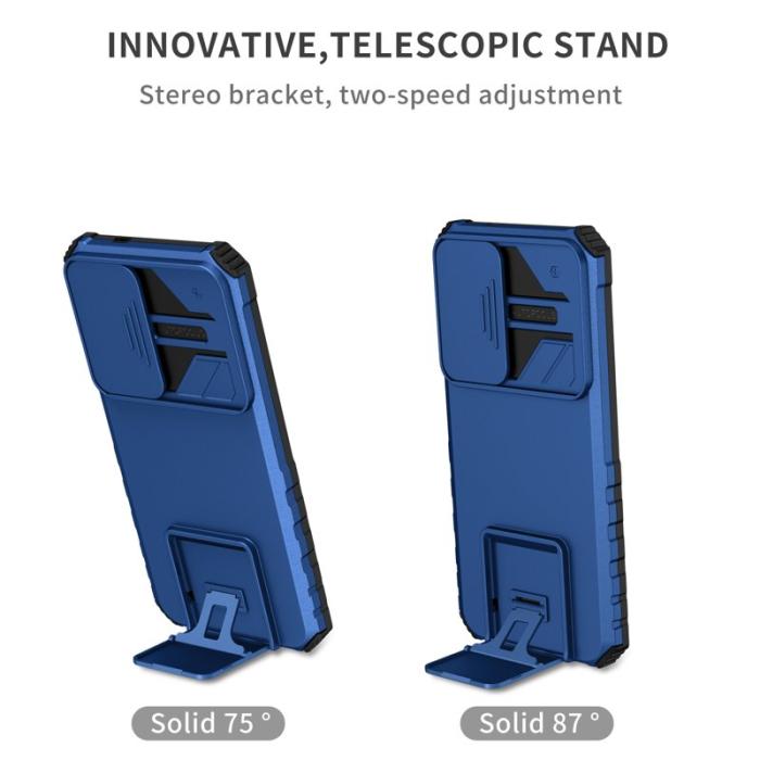 OEM - Mobilskal för Samsung Galaxy S26 Plus Kamera Skydd PC + TPU - Blå