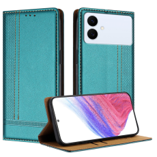 A-One Brand - Galaxy S26 Edge Plånboksfodral L-Shaped Grid Pattern - Grön