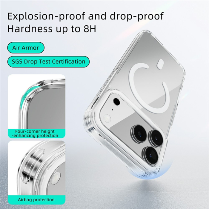 ABEEL - ABEEL iPhone 17 Pro Max Mobiskal MagSafe Anti Scratch - Svart