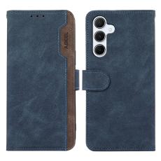ABEEL - ABEEL Samsung Galaxy A34 5G Pl&aring;nboksfodral Konstl&auml;der Bl&aring;