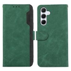 ABEEL - ABEEL Samsung Galaxy A34 5G Pl&aring;nboksfodral Konstl&auml;der Gr&ouml;n