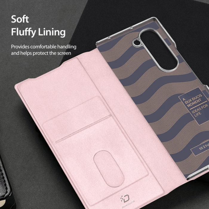 Dux Ducis - Dux Ducis Galaxy Z Fold 7 Plånboksfodral Bril - Rosa