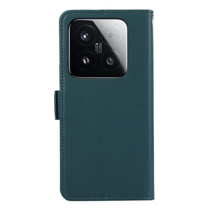 ABEEL - ABEEL Mobilskal till Xiaomi 15T KonstLäder RFID-Skydd - Grön