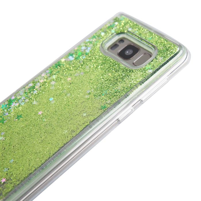 UTGATT5 - Glitter skal till Samsng Galaxy S8 Plus - Grön
