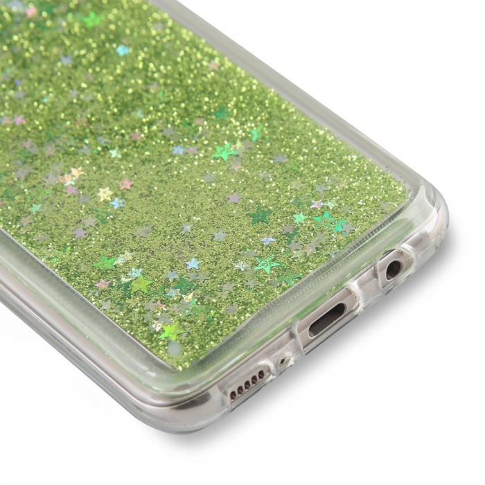 UTGATT5 - Glitter skal till Samsng Galaxy S8 Plus - Grön