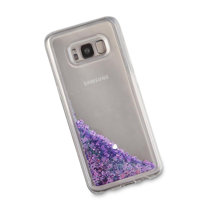 UTGATT5 - Glitter skal till Samsng Galaxy S8 - Lila