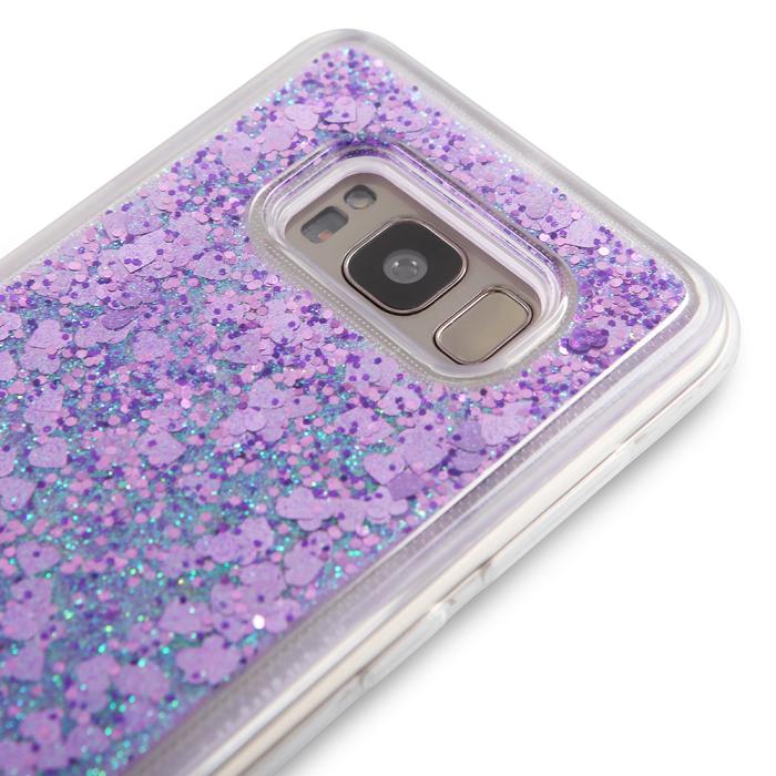 UTGATT5 - Glitter skal till Samsng Galaxy S8 - Lila