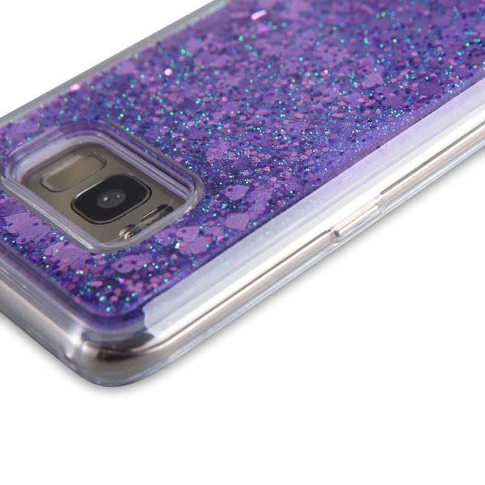 UTGATT5 - Glitter skal till Samsng Galaxy S8 - Lila
