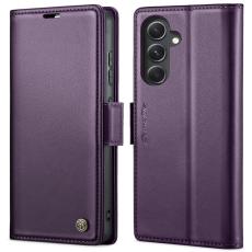 Caseme - CASEME Pl&aring;nboksfodral Konstl&auml;der till Samsung Galaxy S23 FE - Lila