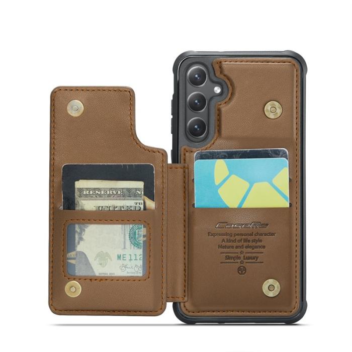 Caseme - CASEME C22 Fodral för Samsung Galaxy S25 i Konstläder - Brun