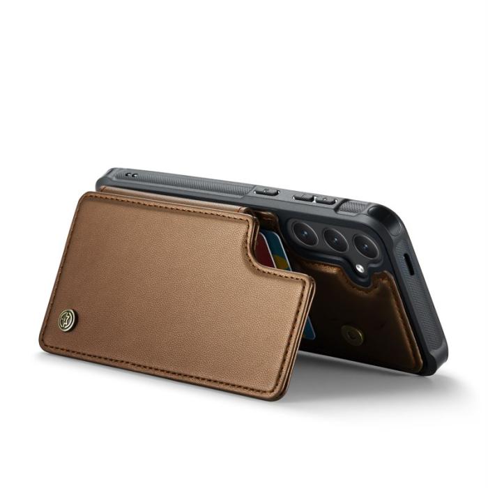 Caseme - CASEME C22 Fodral för Samsung Galaxy S25 i Konstläder - Brun
