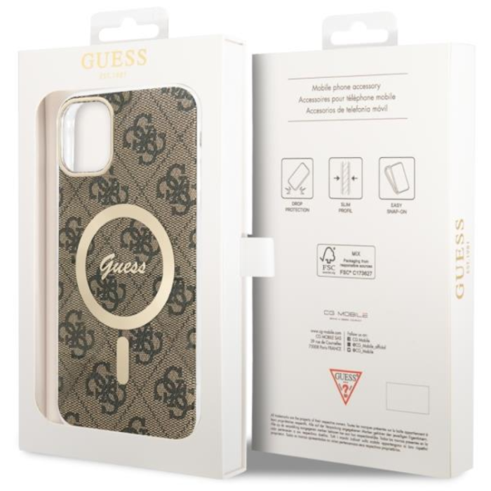 Guess - Guess iPhone 11 Mobilskal MagSafe - Brun