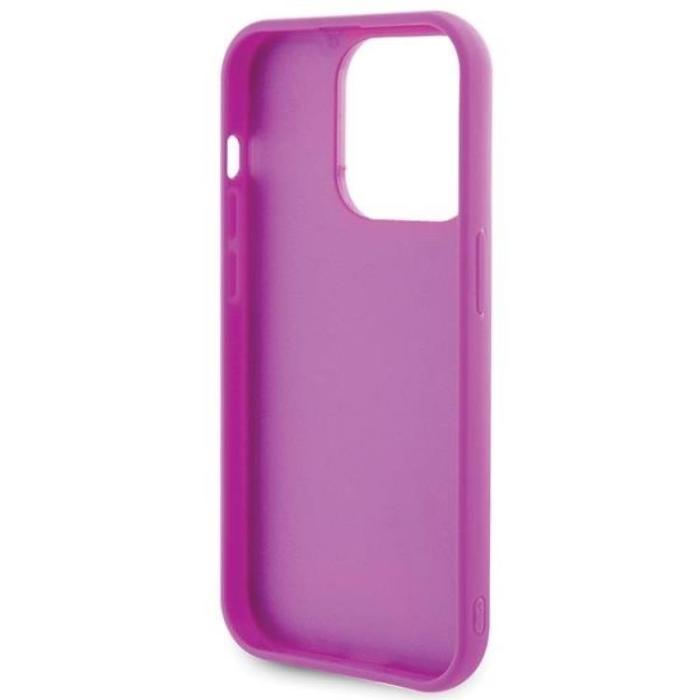 Guess - Guess iPhone 15 Pro Mobilskal Disco Metal Script - Rosa