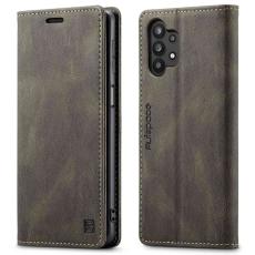 AUTSPACE - AUTSPACE A01 f&ouml;r Samsung Galaxy A32 5G Pl&aring;nboksfodral Konstl&auml;der - Brun