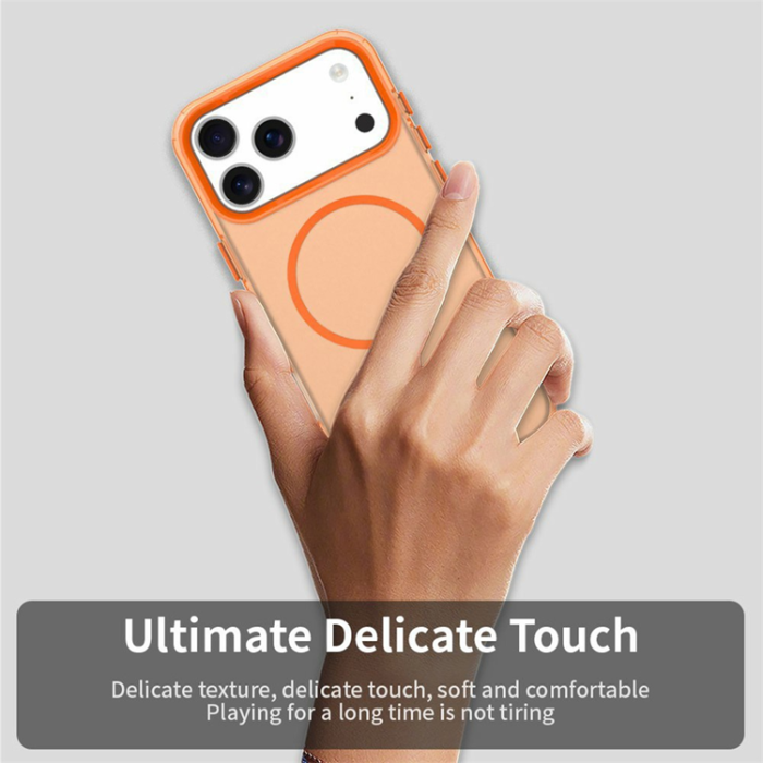 A-One Brand - iPhone 17 Pro Max Mobilskal MagSafe Candy Color - Orange