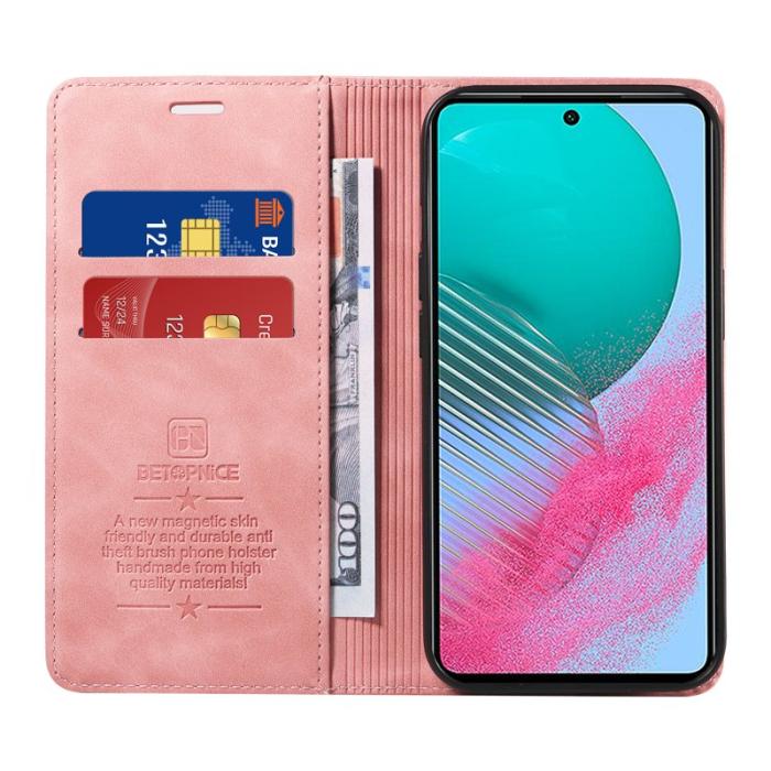 BETOPNICE - BETOPNICE 003 för Samsung Galaxy M54 5G Plånboksfodral Konstläder - Rosa