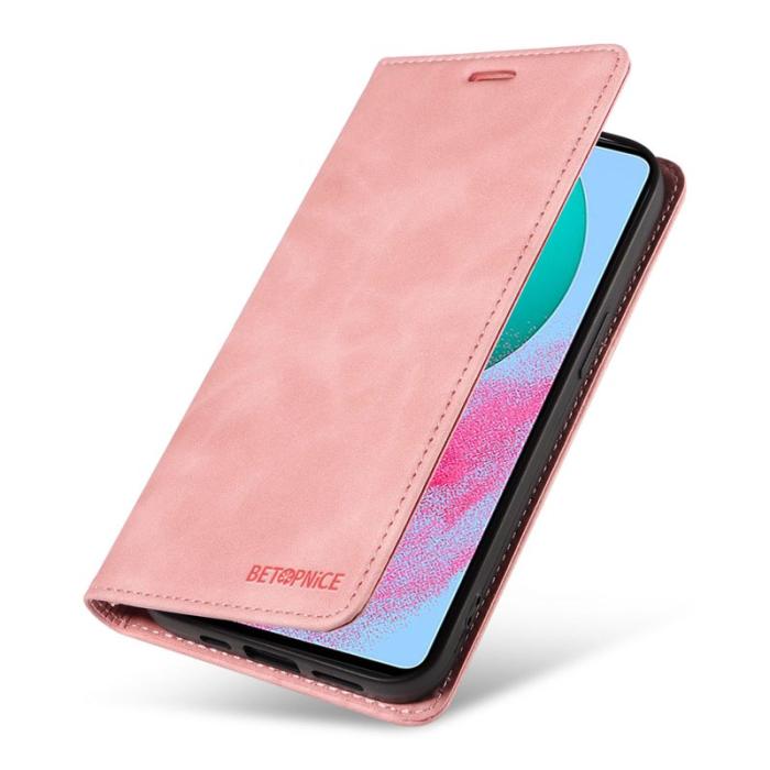 BETOPNICE - BETOPNICE 003 för Samsung Galaxy M54 5G Plånboksfodral Konstläder - Rosa
