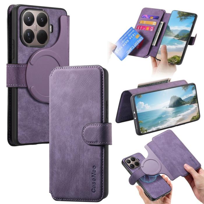 CASENEO - CASENEO MW-03 Plånboksfodral för Xiaomi 15T Pro Konstläder - Lila