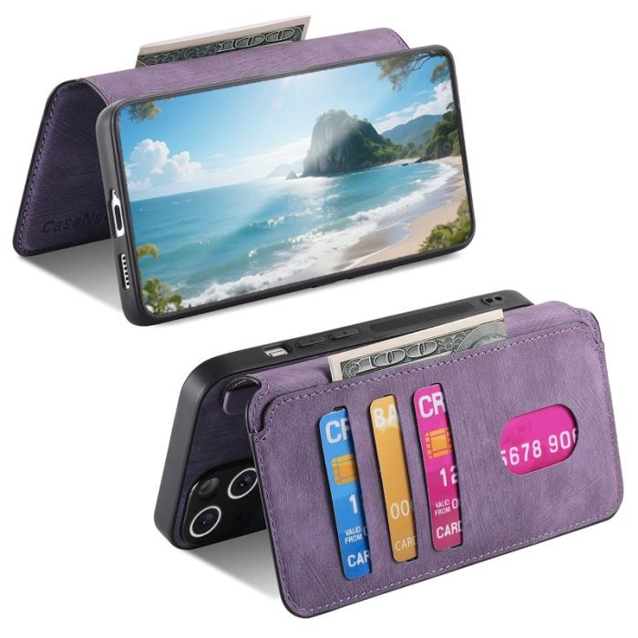 CASENEO - CASENEO MW-03 Plånboksfodral för Xiaomi 15T Pro Konstläder - Lila