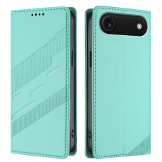 A-One Brand - iPhone 17 Air Plånboksfodral Punk Style Imprinted - Mintgrön