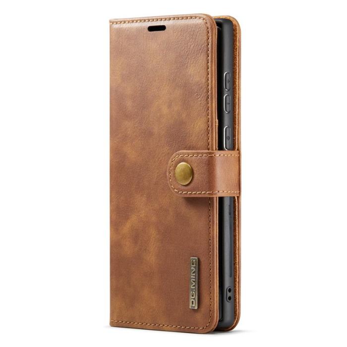 DG.MING - DG.MING Samsung Galaxy S25 Ultra Plånboksfodral Äkta läder - Brun