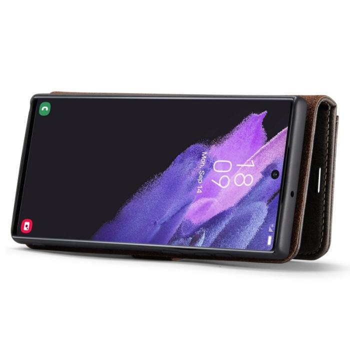 DG.MING - DG.MING Samsung Galaxy S25 Ultra Plånboksfodral Äkta läder - Grå