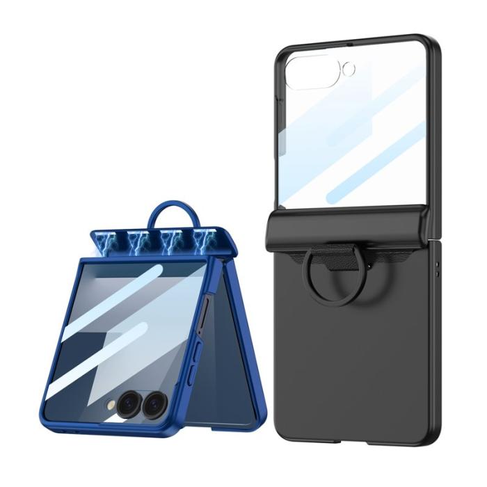 GKK - GKK Samsung Galaxy Z Flip7 Fodral Magnetisk Hinge PC - Coral