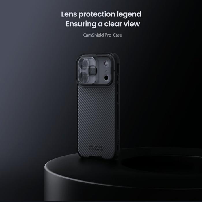 Nillkin - NILLKIN Camshield Pro Mobilskal till iPhone 17 Pro TPU + PC Klar Svart