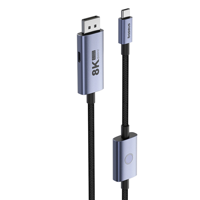 BASEUS - Baseus DisplayPort Till Type-C Kabel High Defination 1.5m - Svart