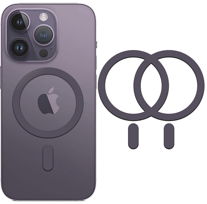 A-One Brand - [2-Pack] Magsafe Magnet Ring - Mörklila