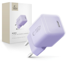 Tech-Protect - Tech-Protect Väggladdare USB-C 25W - Baby Lila