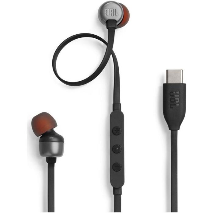 JBL - JBL In-Ear Hörlurar Trådbundna USB-C Tune 310C - Svart