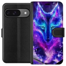 iSecrets - Plånboksfodral till Google Pixel 9 Pro med Neon Varg
