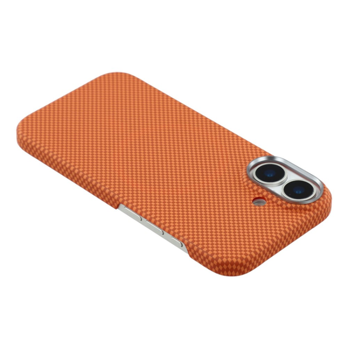 A-One Brand - iPhone 17 Mobilskal MagSafe Carbon Fiber - Orange
